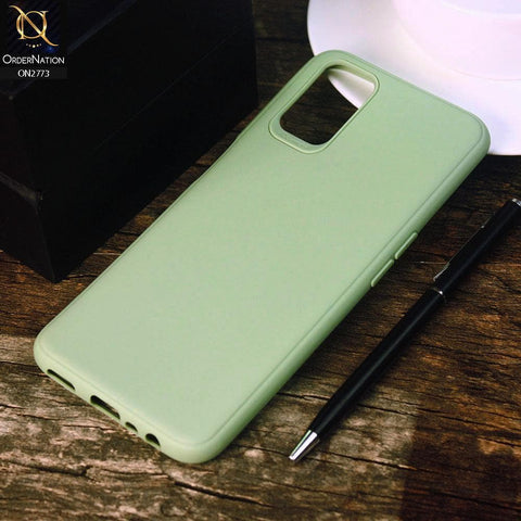 Oppo A92 Cover - Light Green -Candy Colour Tpu Soft Case