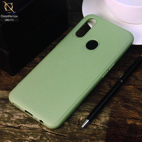 Oppo A8 Cover - Light Green -Candy Colour Tpu Soft Case