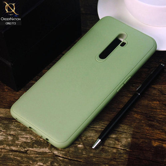 Oppo Reno 2Z Cover - Light Green -Candy Colour Tpu Soft Case