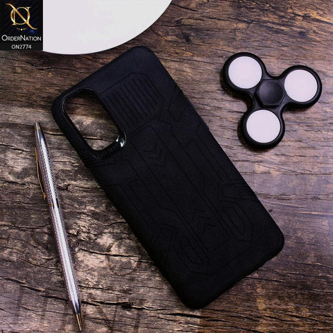 Vivo V19 Cover - Black - Soft Synthetic Leather TPU 3D Camera Case