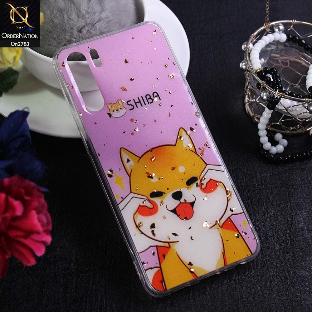 Oppo A91 - Design 6 - Stylish Bling Gold Fiber Foil Soft Case