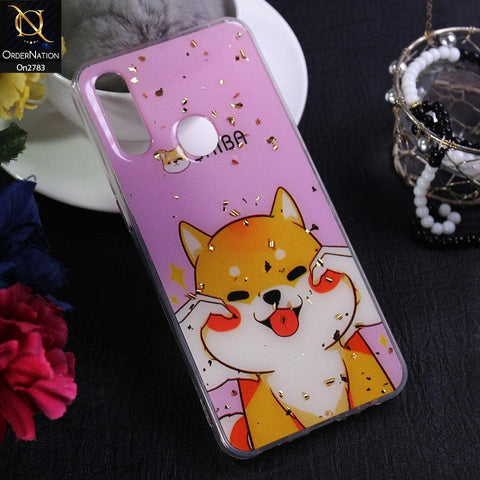 Oppo A8 - Design 6 - Stylish Bling Gold Fiber Foil Soft Case