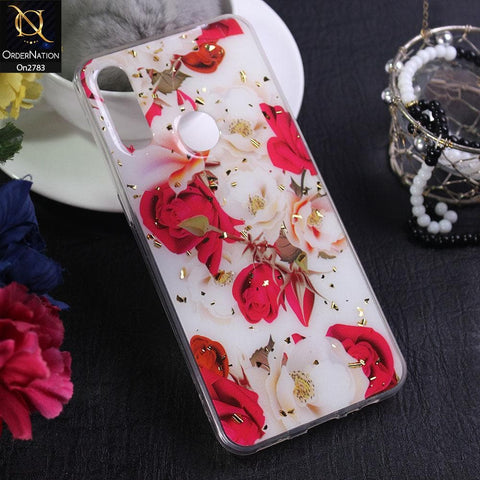 Oppo A8 - Design 7 - Stylish Bling Gold Fiber Foil Soft Case