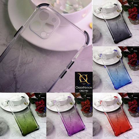 Infinix Note 8i Cover - Green - Dual Gradient Semi Transparent Soft Case