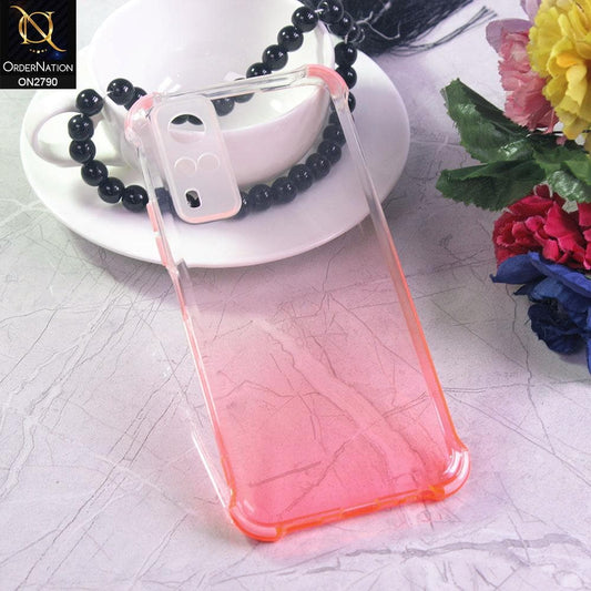 Vivo Y31 Cover - Light Pink - Dual Gradient Semi Transparent Soft Case