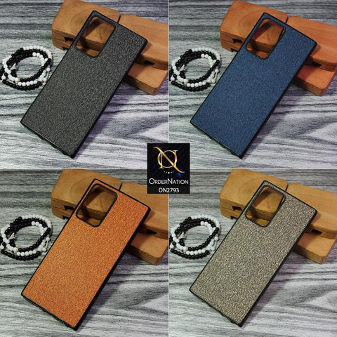 Oppo A9 2020 Cover - Mustard - New Jeans Fabric Texture Leather Soft Case