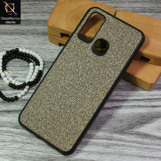 Infinix Hot 9 Play Cover - Gray - New Jeans Fabric Texture Leather Soft Case