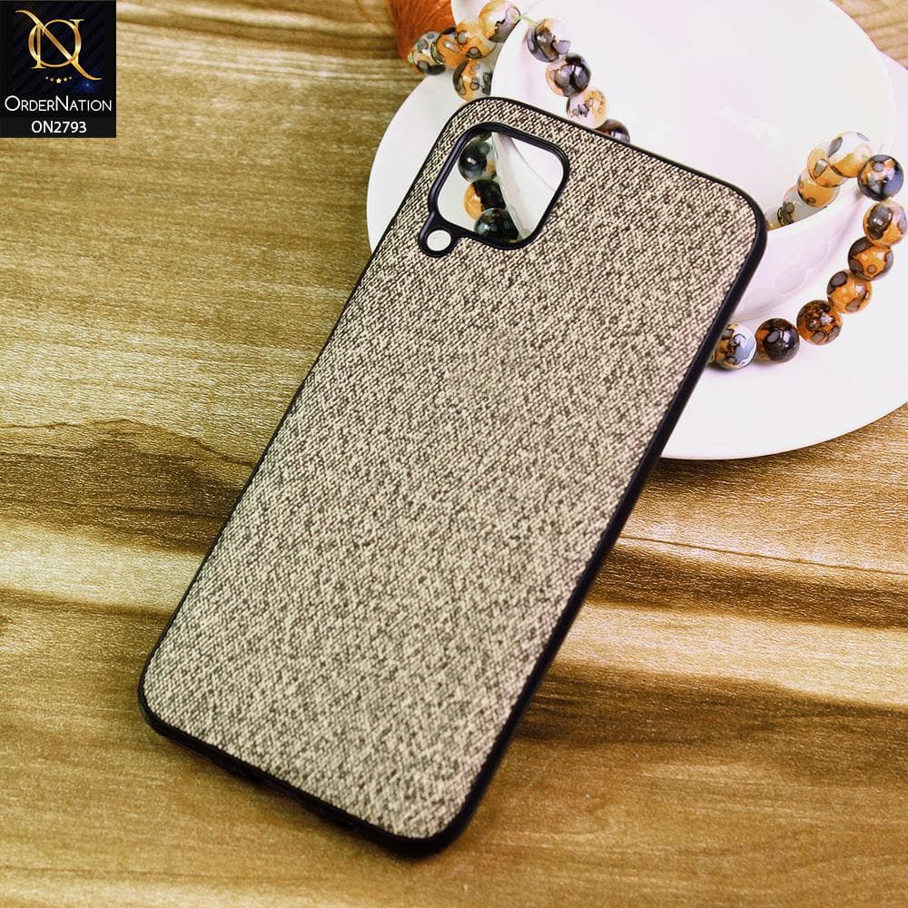 Huawei Nova 6 SE Cover - Gray -  New Jeans Fabric Texture Leather Soft Case