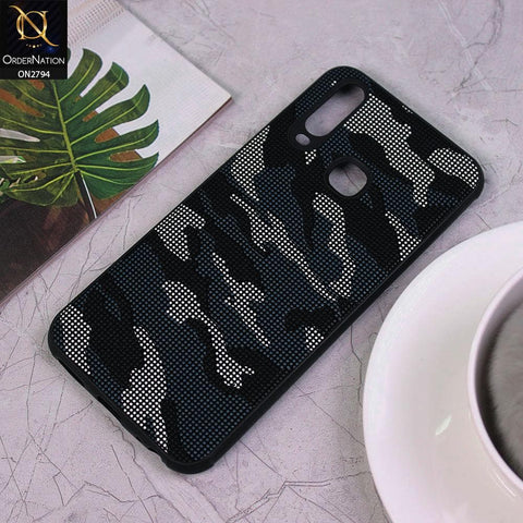 Vivo Y15 Cover - Light Blue - Soft Stylish Camouflage Texture Case