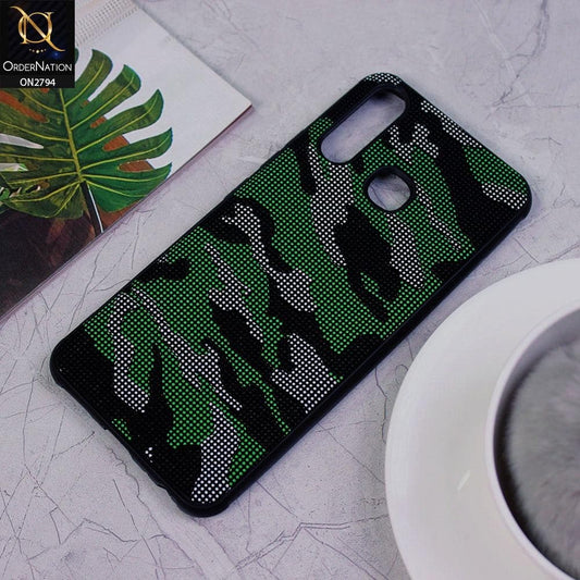 Vivo Y19 Cover - Green - Soft Stylish Camouflage Texture Case