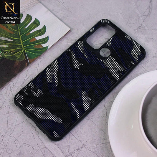 Vivo Y50 Cover - Dark Blue - Soft Stylish Camouflage Texture Case