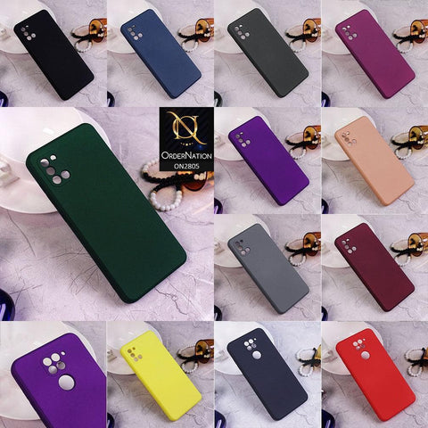 Samsung Galaxy A30 Cover - Yellow - Soft Silicone Candy Color HQ Silica Gel Shockproof Matte Case