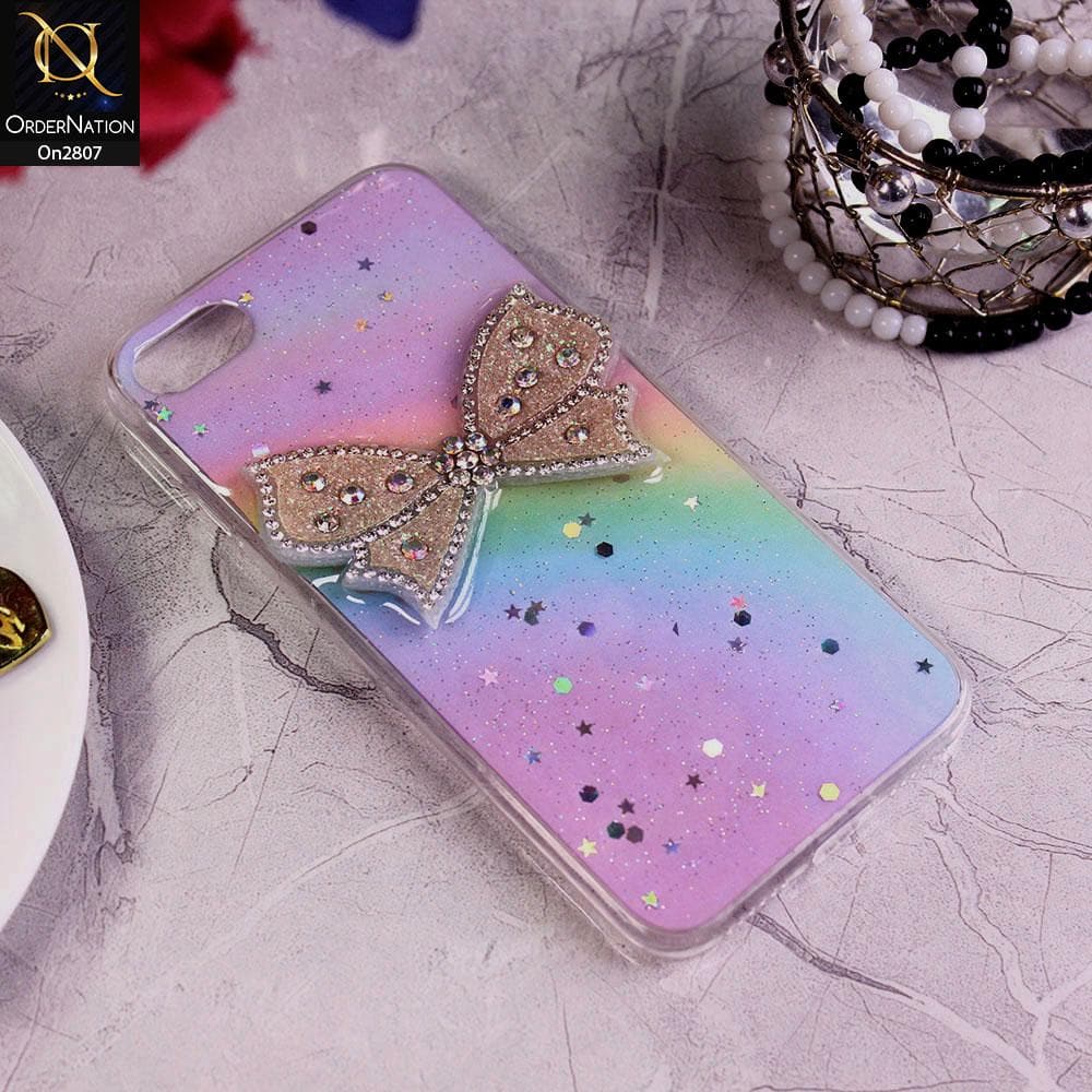 iPhone SE 2020 - Multi - New Trendy Rhinestone Butterfly Brouge Soft Case