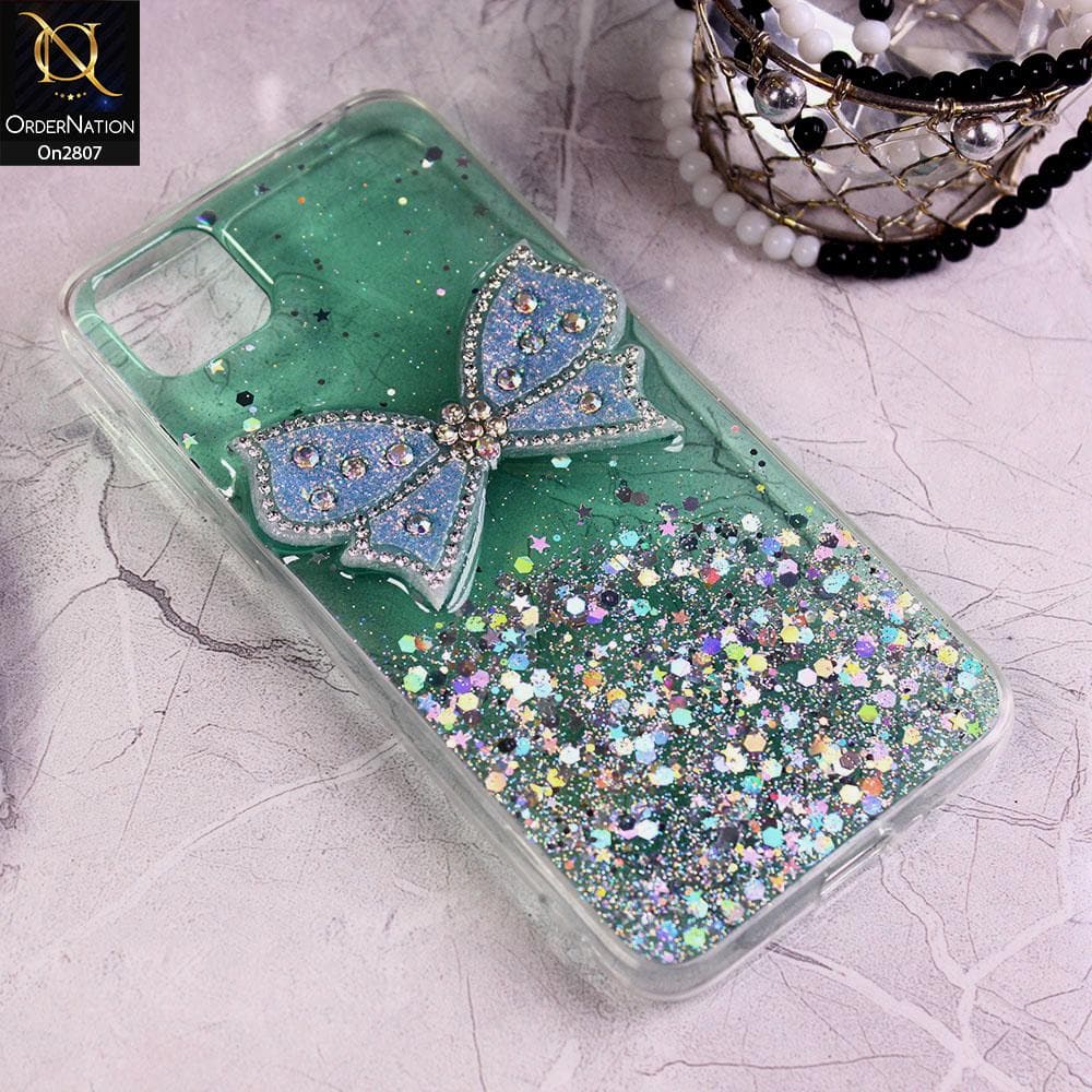 Huawei Y5p - Green - New Trendy Rhinestone Butterfly Brouge Soft Case