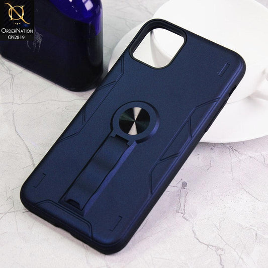 iPhone 11 Pro Cover - Blue - 2 in 1 Hybrid Protective Case With Kick Stand