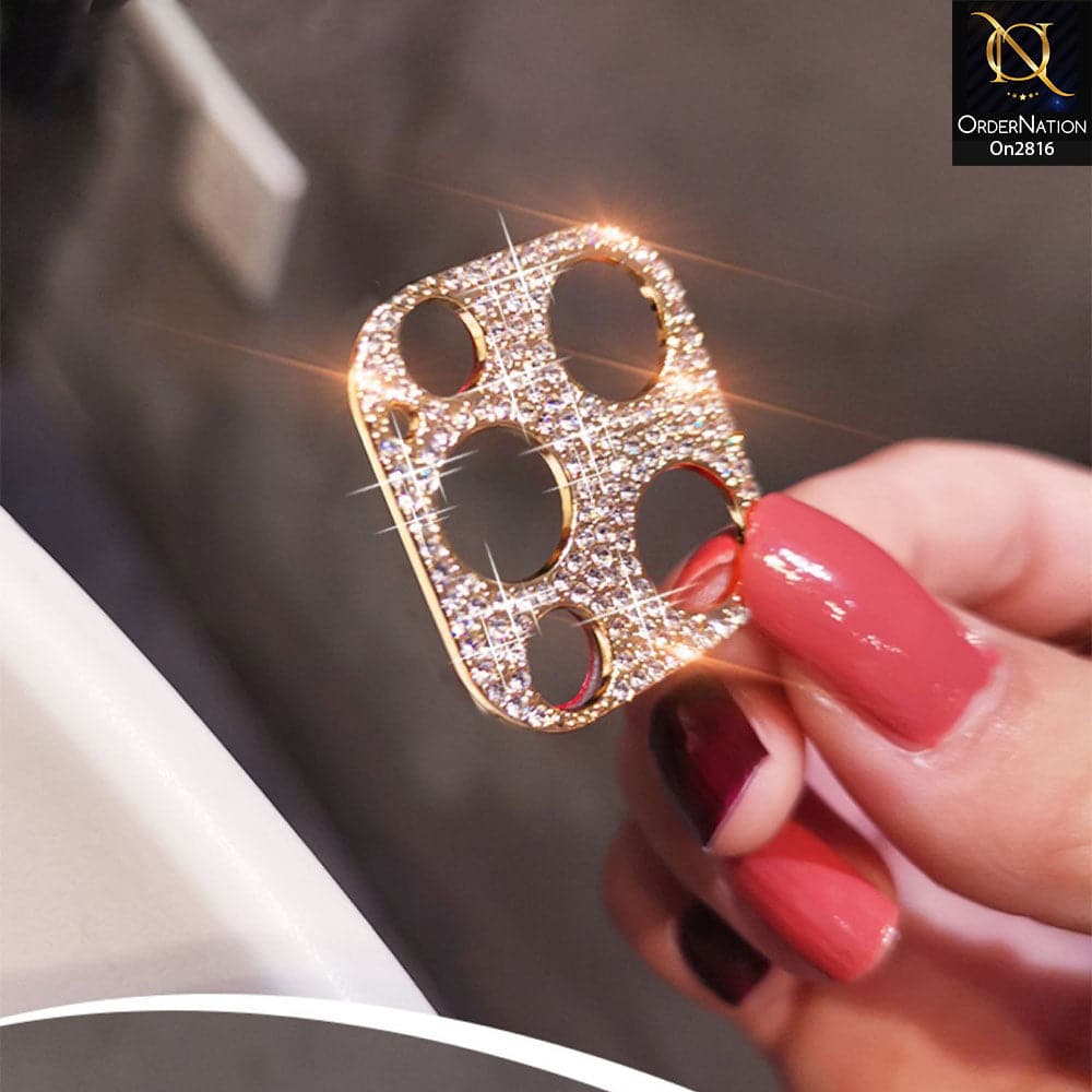 iPhone 12 Pro Protector - New Diamond Rhinestones Inlaid Camera Lens Protective Film