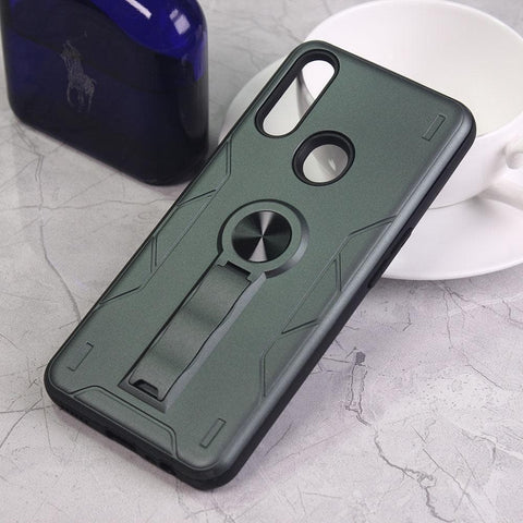 Oppo A8 Cover - Green - 2 in 1 Hybrid Protective Case With Kick Stand