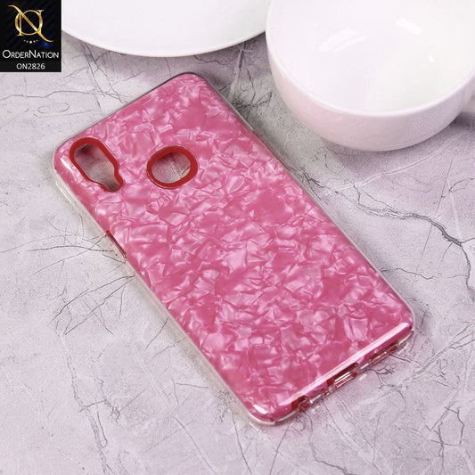 Samsung Galaxy A10s Cover - Red - New Marble Series 2 in 1 Hybrid Case