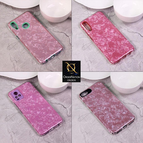 Oppo Reno 4F Cover - Red - New Marble Series 2 in 1 Hybrid Case