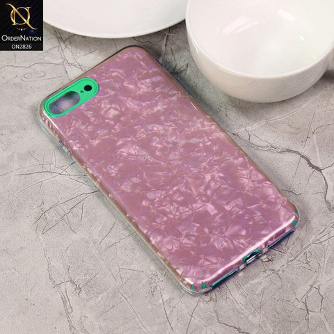 iPhone 8 Plus / 7 Plus Cover - Green - New Marble Series 2 in 1 Hybrid Case