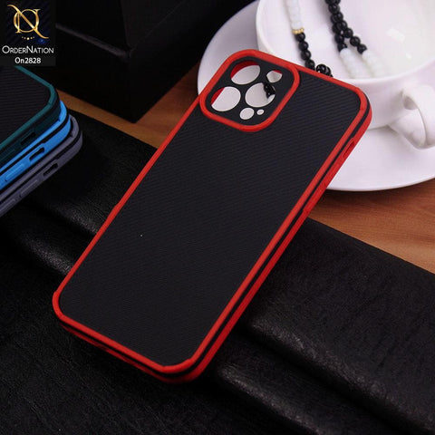 iPhone 12 Pro Cover - Red - 3D Soft Linning Camera Protection Case