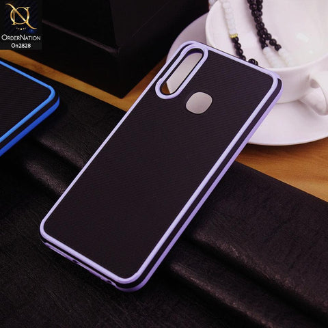 Vivo Y12 Cover - Purple - 3D Soft Linning Camera Protection Case