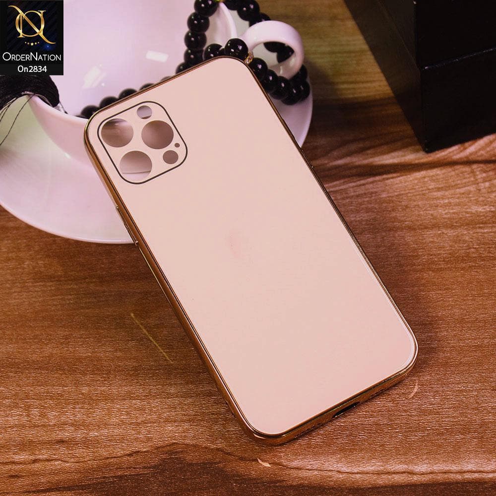 iPhone 12 Pro Cover - Golden - New Glossy Shine Soft Borders Back Case