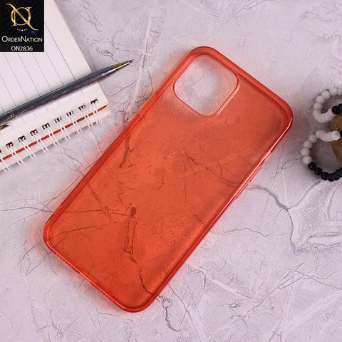 iPhone 12 Cover - Red - Candy Color Transparent Soft Case