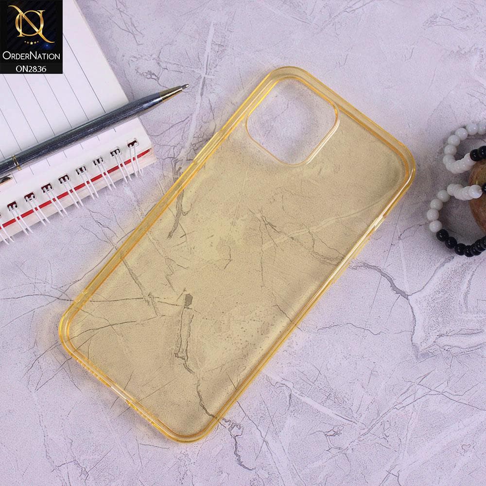 iPhone 12 Pro Cover - Yellow - Candy Color Transparent Soft Case