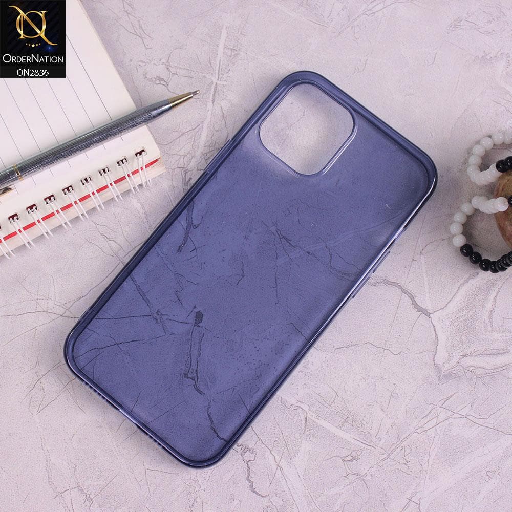 iPhone 12 Mini Cover - Blue - Candy Color Transparent Soft Case