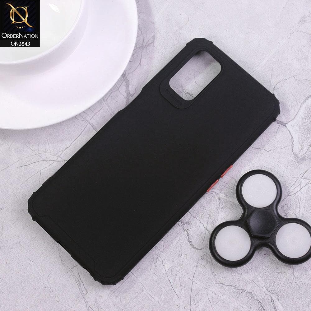 Oppo A72 Cover - Black - 3D Camera Soft Silicon Protective Case