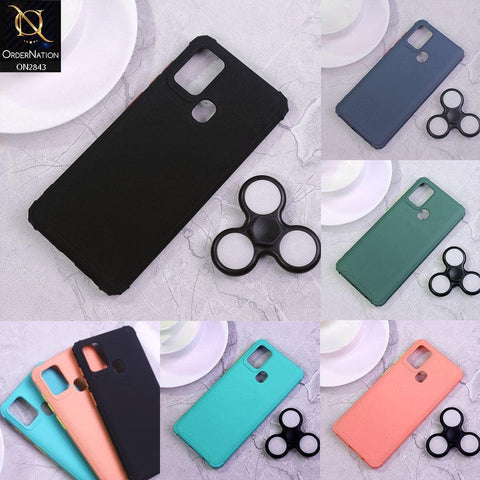 Oppo A92 Cover - Sea Green - 3D Camera Soft Silicon Protective Case