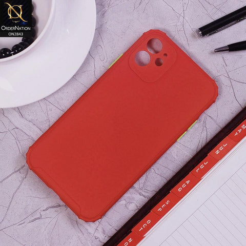 iPhone 11 Cover - Red - 3D Camera Soft Silicon Protective Case