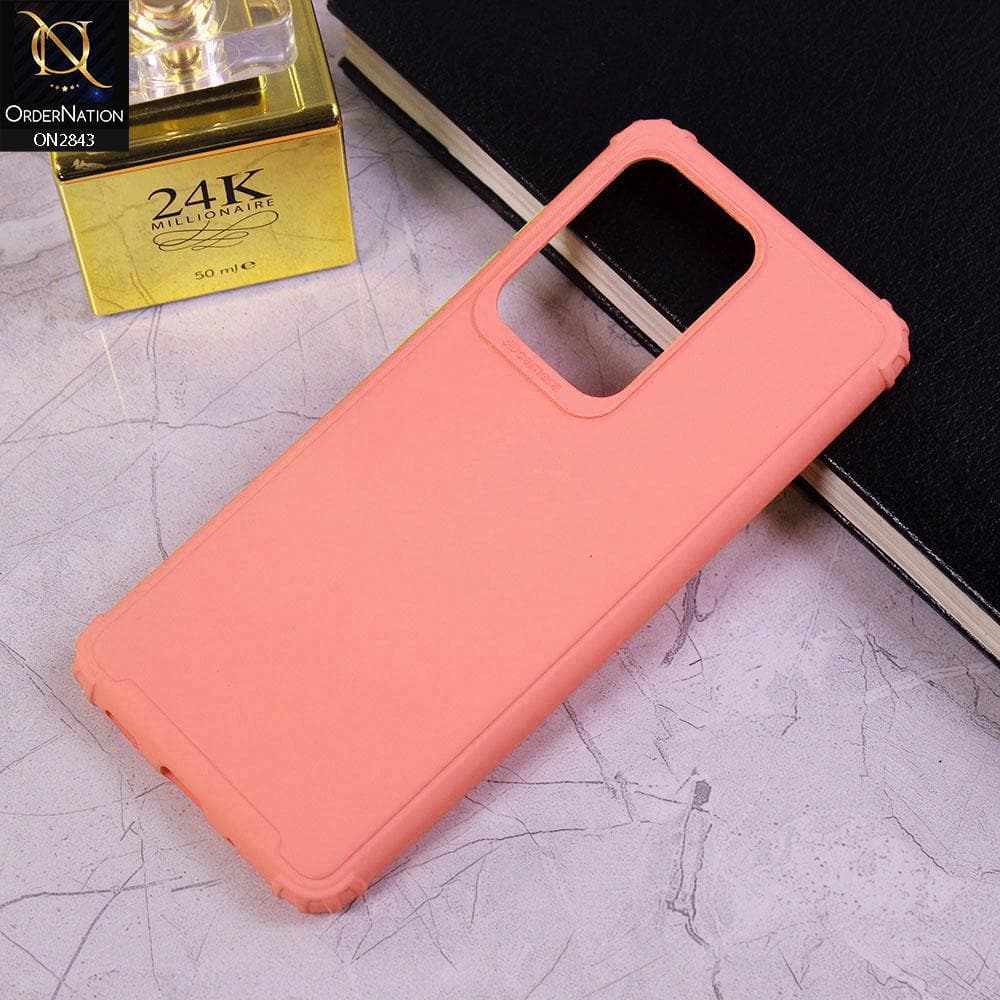 Samsung Galaxy S20 Ultra Cover - Peach - 3D Camera Soft Silicon Protective Case