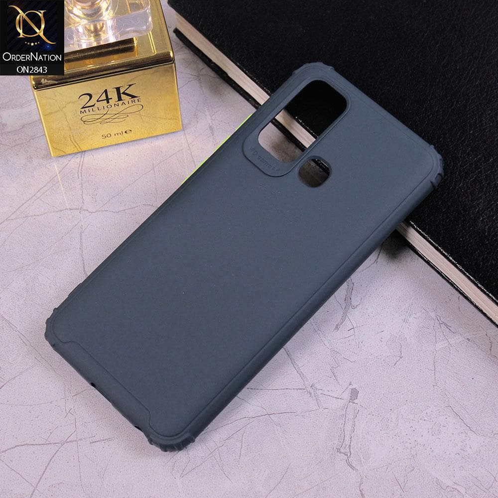 Vivo Y30 Cover - Dark Blue - 3D Camera Soft Silicon Protective Case