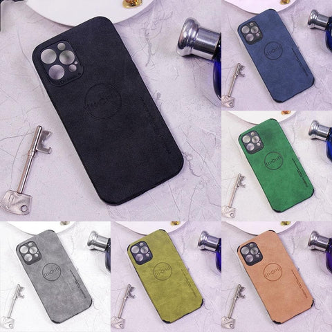 Vivo Y30 Cover - Gray - Weiiken Matte Colorful Soft PU Leather Case