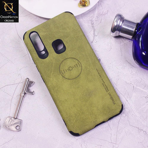 Vivo Y12 Cover - Light Green - Weiiken Matte Colorful Soft PU Leather Case