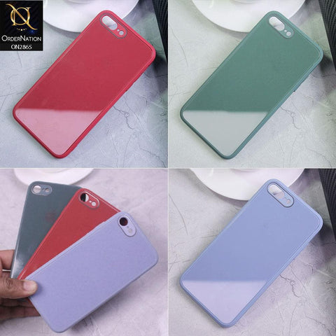 iPhone 11 Pro Max Cover - Gray - New Glossy Shine Tempered Glass Soft Borders Back Cases