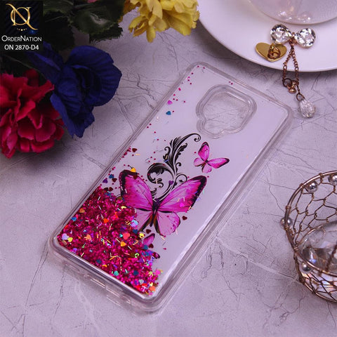 Xiaomi Poco M2 Pro Cover - Design 4 - Trendy Hearts and Stars Moving Liquid Glitter Case