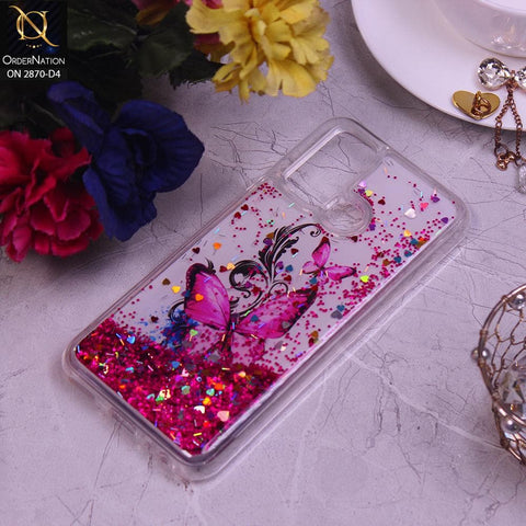 Vivo Y50 Cover - Design 4 - Trendy Hearts and Stars Moving Liquid Glitter Case