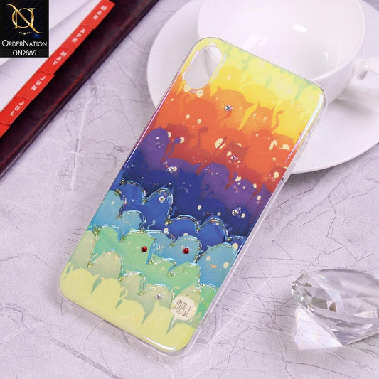 iPhone XS Max Cover - Design 10 - Colorful Happy Life Series Soft Case