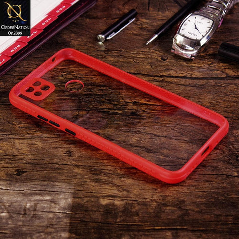 Xiaomi Redmi 9C - Red - Shiny Acrylic Anti-Shock Stylish Bumper Camera Protection Back Case