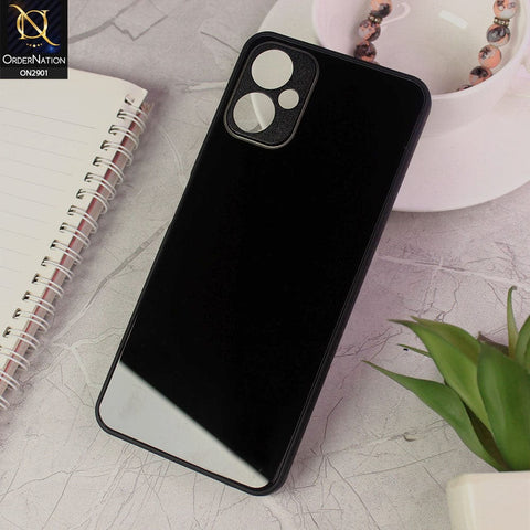 Tecno Camon 19 Neo Cover - Black - New Glossy Shine Soft Borders Camera Protection Back Case