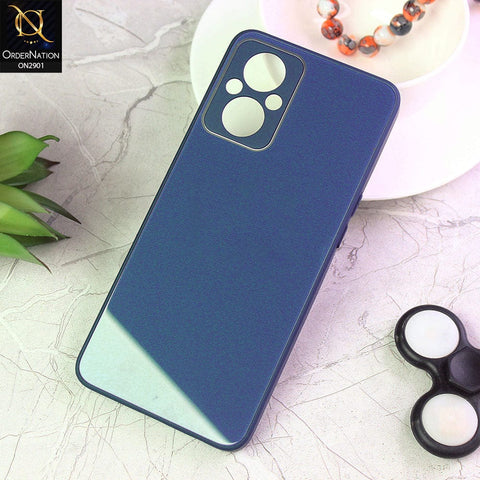 Oppo Reno 7 Lite Cover - Blue - New Glossy Shine Soft Borders Camera Protection Back Case