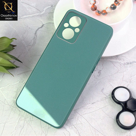 Oppo Reno 7z 5G Cover - Green - New Glossy Shine Soft Borders Camera Protection Back Case