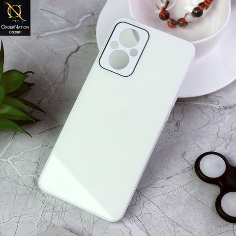 Oppo Reno 7 Lite Cover - White - New Glossy Shine Soft Borders Camera Protection Back Case