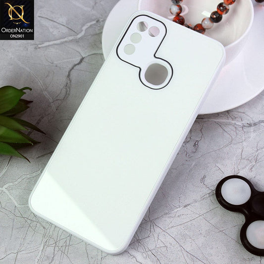 Infinix Hot 10 Play Cover - White - New Glossy Shine Soft Borders Camera Protection Back Case