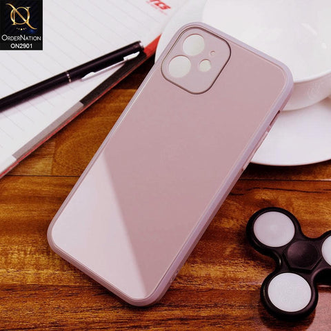 iPhone 12 - Mauve - New Glossy Shine Soft Borders Camera Protection Back Case