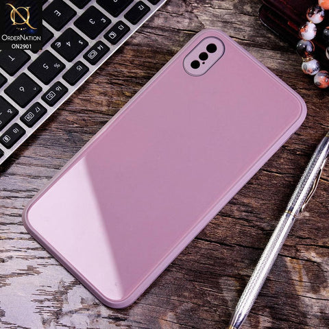 iPhone XS / X - Flamingo Pink - New Glossy Shine Soft Borders Camera Protection Back Case