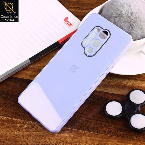 OnePlus 8 Pro Cover - Purple - New Glossy Shine Soft Borders Camera Protection Back Case